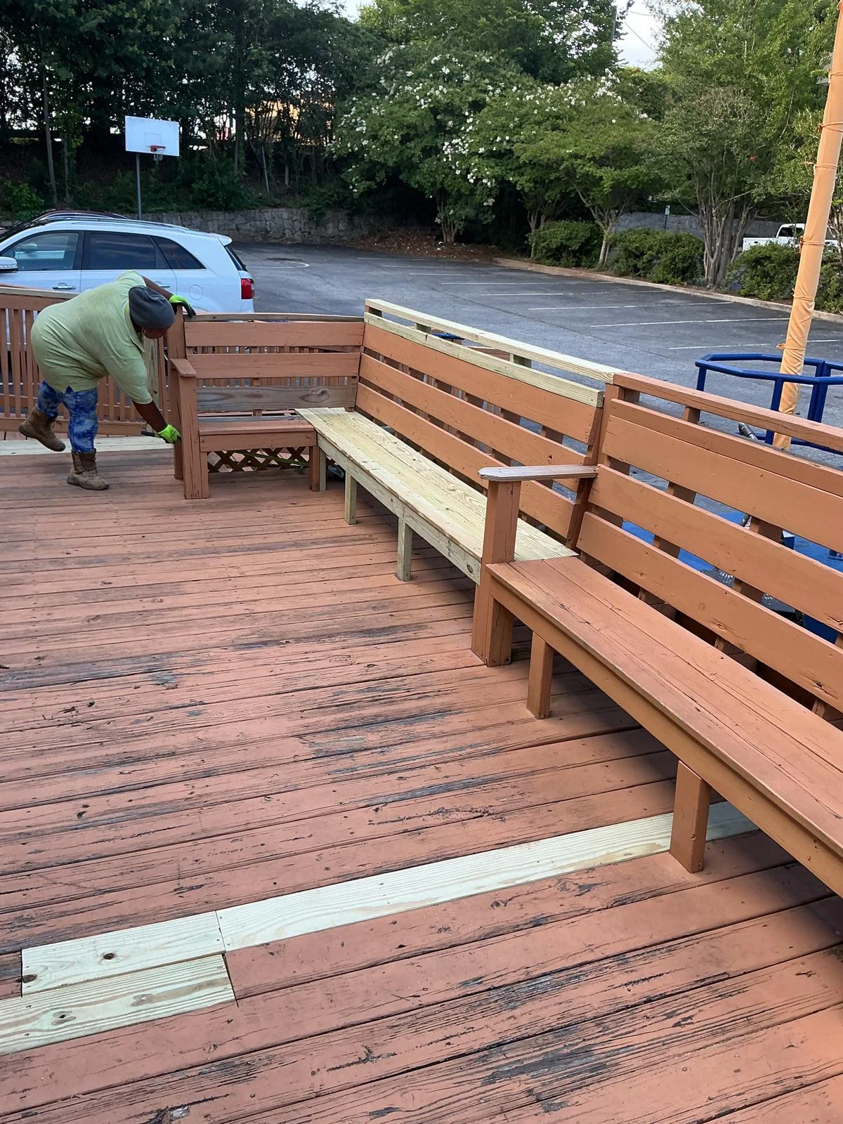 Deck repair and improvement project