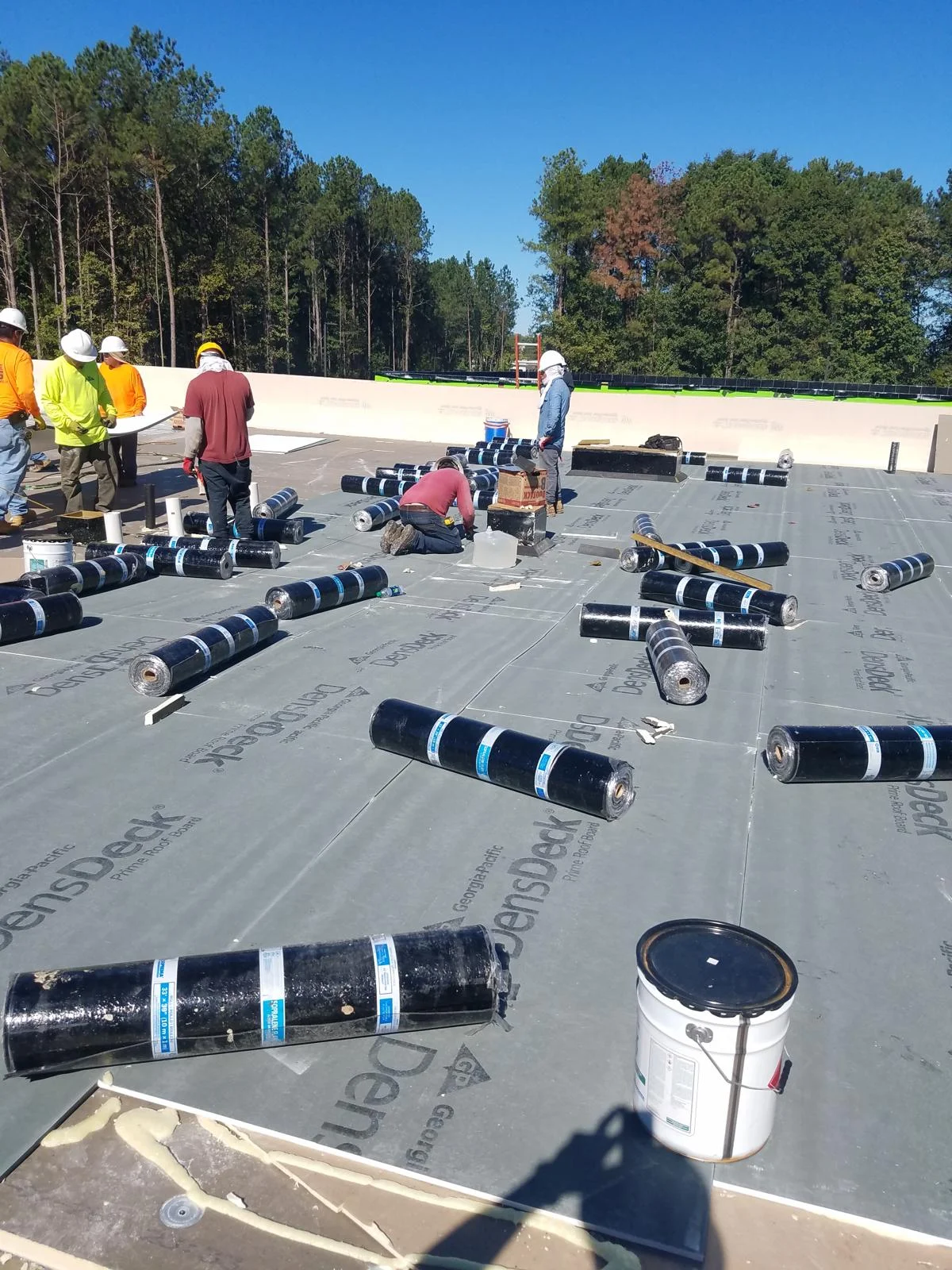 TPO and flat roofing project